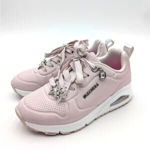 Skechers Uno Gen1 Trendy Jewels Girls Sneaker Shoes Pink/Silver Size US13 EU30